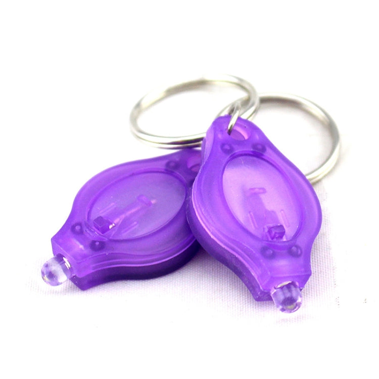 2 PCS Mini Pocket Keychain Flashlight Micro LED Squeeze Light Outdoor Camping Ultra Bright Emergency Key Ring Light Torch Lamp(Purple) - Camping Lighting by PMC TechLife | Online Shopping South Africa | PMC TechLife