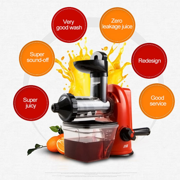 Multifunction Home Manual Juicer Apple Orange Wheatgrass Portable DIY Juicer(Red)
