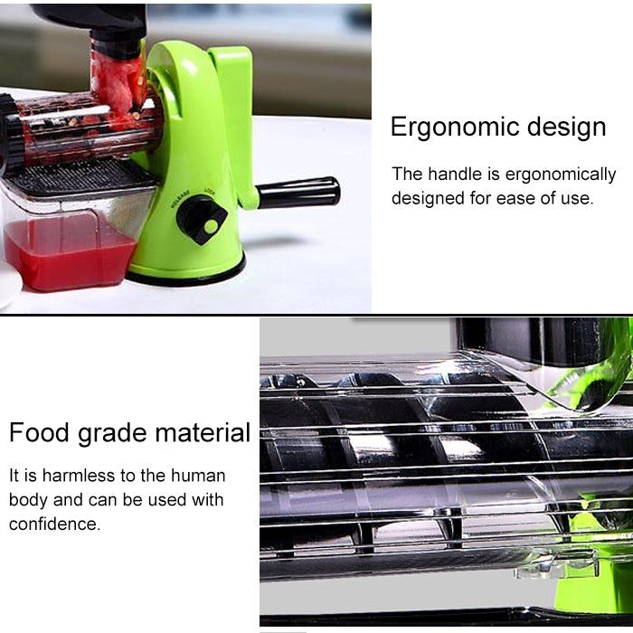 Multifunction Home Manual Juicer Apple Orange Wheatgrass Portable DIY Juicer(Red) - free shipping - PMC TechLife - Order now!