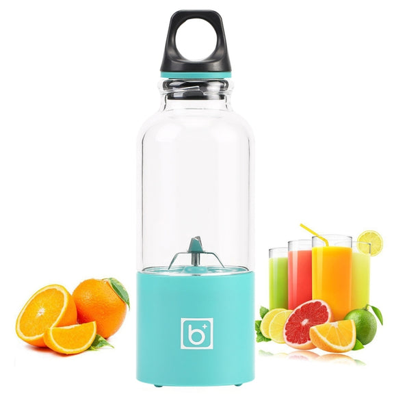 Mini Portable Electric Juicer Cup USB Rechargeable Juicer Fruit Juice Extractor(Blue)
