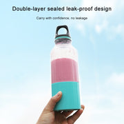 Mini Portable Electric Juicer Cup USB Rechargeable Juicer Fruit Juice Extractor(Green)