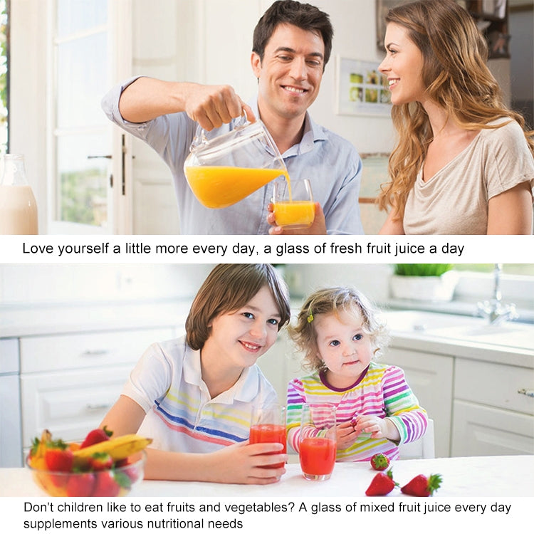 Mini Portable Electric Juicer Cup USB Rechargeable Juicer Fruit Juice Extractor(Green)