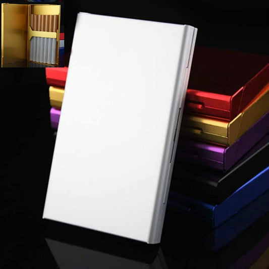 Ultra-thin Personality Creative Ladies Cigarette Case Metal Cigarette Case(Silver) - Cigarette Box & Ashtrays by PMC Jewellery | Online Shopping South Africa | PMC Jewellery | Buy Now Pay Later Mobicred
