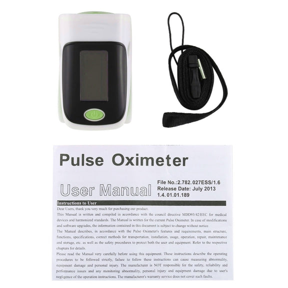 AB-80 Precision Finger Pulse Oximeter Blood Oxygen Monitor(Green)