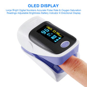 AB-80 Precision Finger Pulse Oximeter Blood Oxygen Monitor(Purple)