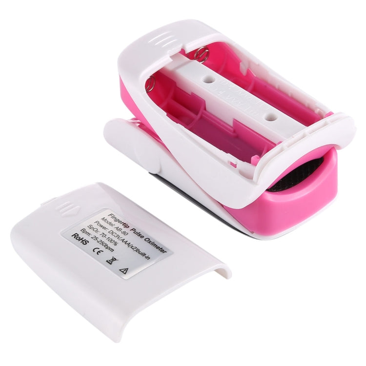AB-80 Precision Finger Pulse Oximeter Blood Oxygen Monitor(Pink)