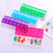 Portable Seven-part Mini Storage Pill Box(Red)