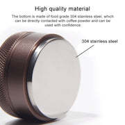 Macaron Stainless Steel Coffee Powder Flat Powder Filling Device, Specification:Flat(Black)