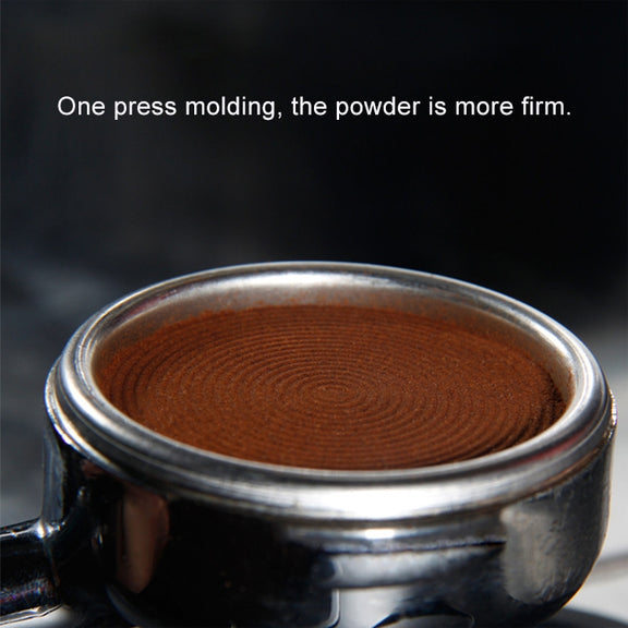 Macaron Stainless Steel Coffee Powder Flat Powder Filling Device, Specification:Three Pulp(Black)