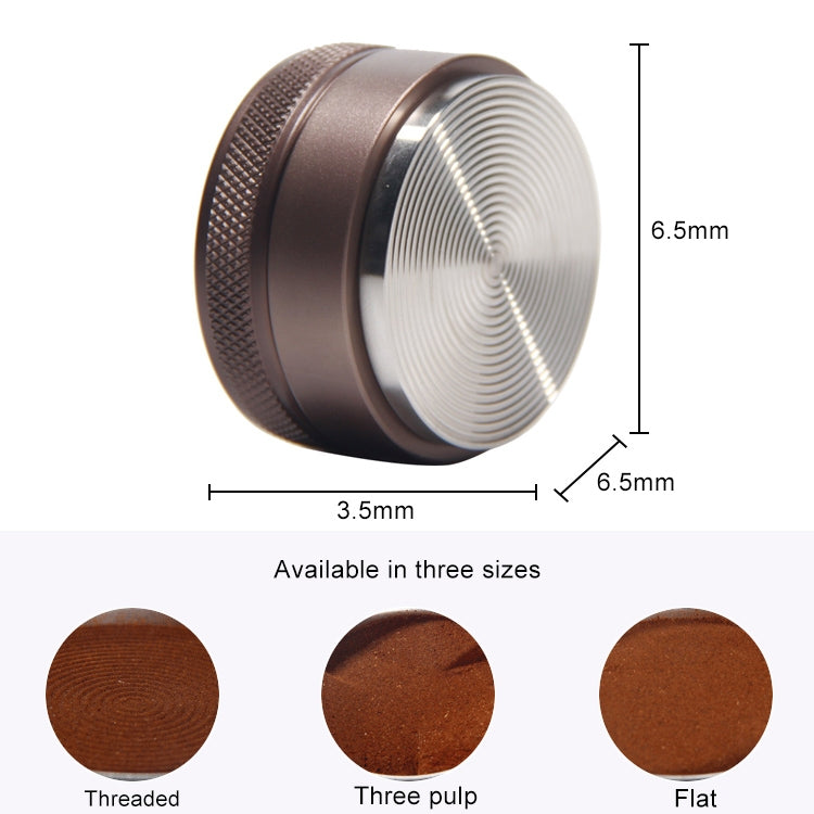 Macaron Stainless Steel Coffee Powder Flat Powder Filling Device, Specification:Thread(Black)
