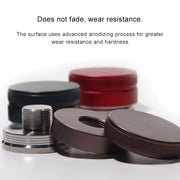 Macaron Stainless Steel Coffee Powder Flat Powder Filling Device, Specification:Thread(Black)