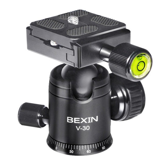 BEXIN 360 Degree Rotation Aluminum Alloy Tripod 30mm Ball Head with Quick Release Plate - free shipping - PMC Jewellery - Order now!