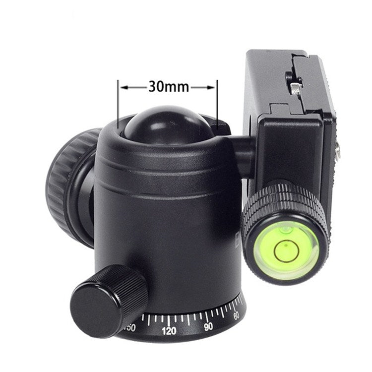 BEXIN 360 Degree Rotation Aluminum Alloy Tripod 30mm Ball Head with Quick Release Plate - free shipping - PMC Jewellery - Order now!