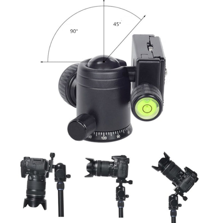 BEXIN 360 Degree Rotation Aluminum Alloy Tripod 30mm Ball Head with Quick Release Plate - free shipping - PMC Jewellery - Order now!