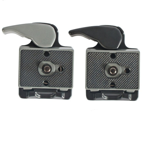BEXIN Tripod Head Quick Release Plate Holder For Manfrotto 200PL-14(Grey)