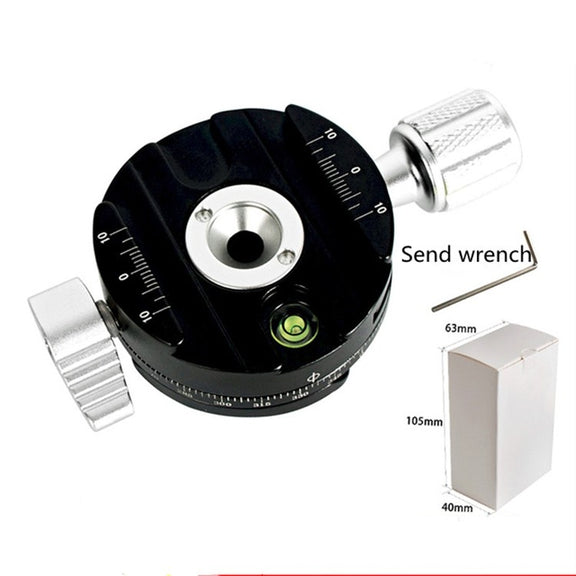 BEXIN QJ07 360 Degree Rotation Panoramic Clip Holder Pan/tilt Tripod Quick Release Plate