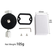 BEXIN QJ07 360 Degree Rotation Panoramic Clip Holder Pan/tilt Tripod Quick Release Plate