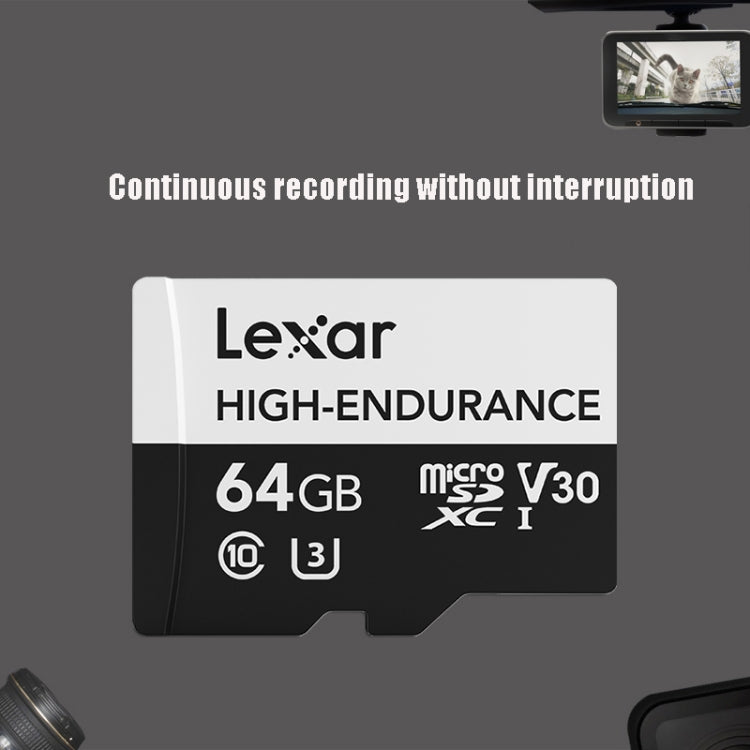 Lexar MicroSDHC 64GB High-endurance Memory Card Driving Recorder Security Monitoring TF Card Video Card - free shipping - PMC Jewellery - Order now!