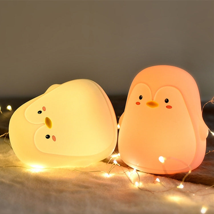 Penguin Silicone Pat Night Light Children Bedside Atmosphere Lamp(White) - Night Lights by PMC TechLife | Online Shopping South Africa | PMC TechLife