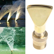 Water View Rockery Fountain All Copper Stainless Steel Adjustable Universal Fan-shaped Flat Nozzle, Size:1���(Brass)