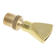 Water View Rockery Fountain All Copper Stainless Steel Adjustable Universal Fan-shaped Flat Nozzle, Size:1���(Brass)