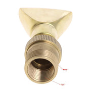 Water View Rockery Fountain All Copper Stainless Steel Adjustable Universal Fan-shaped Flat Nozzle, Size:1.5���(Brass)