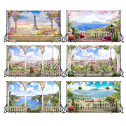 3m x 1.8m Scenery Seamless Party Photo Selfie Photography Background Cloth(KF06)