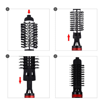 360 Degrees Rotation Electric Hair Dryer Brush Professional Hair Blow Dryer Comb Electric Hair Curler, Random Color Delivery, EU Plug - Hair Curler by PMC Jewellery | Online Shopping South Africa | PMC Jewellery | Buy Now Pay Later Mobicred
