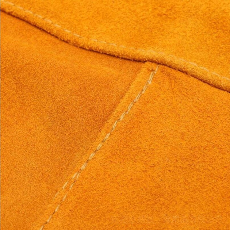 Full Leather Electric Welding Apron High Temperature Fireproof Star Splash Protective Clothing(Orange) - Protective Clothing by PMC TechLife | Online Shopping South Africa | PMC TechLife