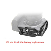 BEXIN for Nikon Z7 / Z6 Push-Pull Type Aluminum Alloy Vertical Shoot Quick Release L Plate Bracket Base Holder