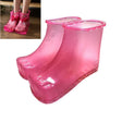 Magnet Portable Household Plastic High Tube Bubble Foot Shoes Bubble Bucket, Size:Height 16.5CM 42 Yards(Rose Red) - free shipping - PMC TechLife - Order now!