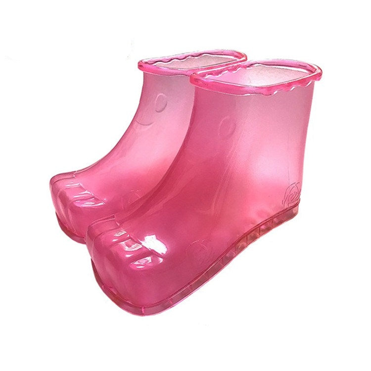 Magnet Portable Household Plastic High Tube Bubble Foot Shoes Bubble Bucket, Size:Height 16.5CM 42 Yards(Rose Red)