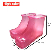Magnet Portable Household Plastic High Tube Bubble Foot Shoes Bubble Bucket, Size:Height 16.5CM 42 Yards(Rose Red)