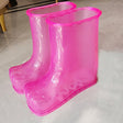 Magnet Portable Household Plastic High Tube Bubble Foot Shoes Bubble Bucket, Size:Height 28CM 45 Yards(Rose Red) - free shipping - PMC TechLife - Order now!