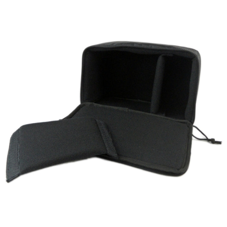 Water-resistant DSLR Padded insert Case Water-resistant Zipper Removable Partition Camera Bags(Black)