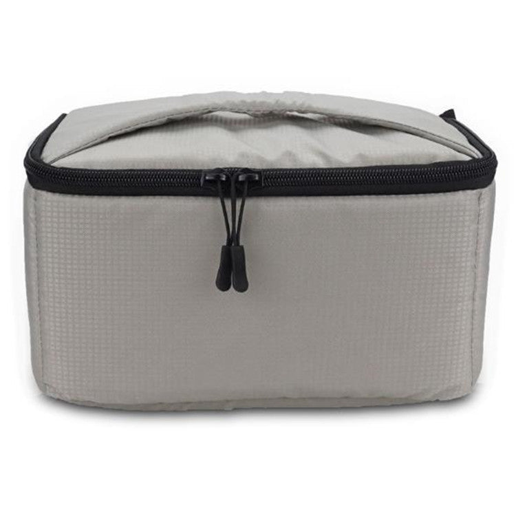 Water-resistant DSLR Padded insert Case Water-resistant Zipper Removable Partition Camera Bags(Light Grey)