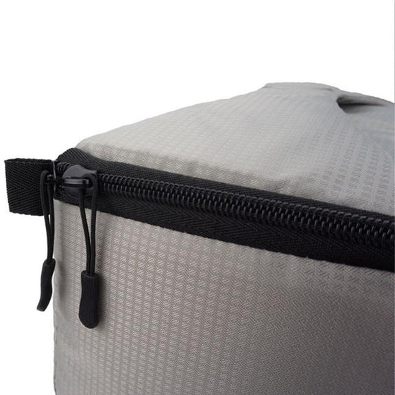 Water-resistant DSLR Padded insert Case Water-resistant Zipper Removable Partition Camera Bags(Light Grey)