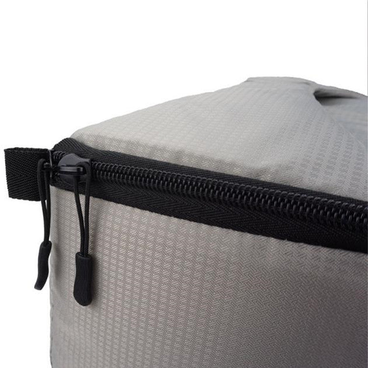Water-resistant DSLR Padded insert Case Water-resistant Zipper Removable Partition Camera Bags(Light Grey)