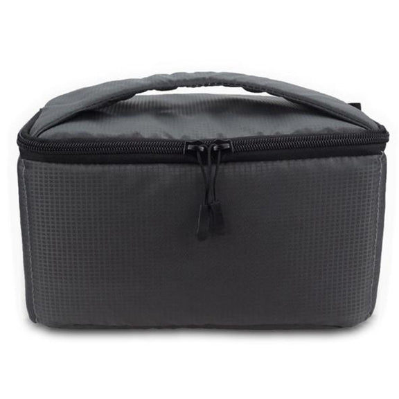 Water-resistant DSLR Padded insert Case Water-resistant Zipper Removable Partition Camera Bags(Dark Grey)