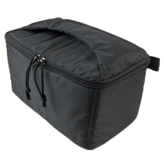 Water-resistant DSLR Padded insert Case Water-resistant Zipper Removable Partition Camera Bags(Dark Grey)