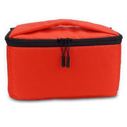 Water-resistant DSLR Padded insert Case Water-resistant Zipper Removable Partition Camera Bags(Red)