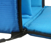 Water-resistant DSLR Padded insert Case Water-resistant Zipper Removable Partition Camera Bags(Blue)