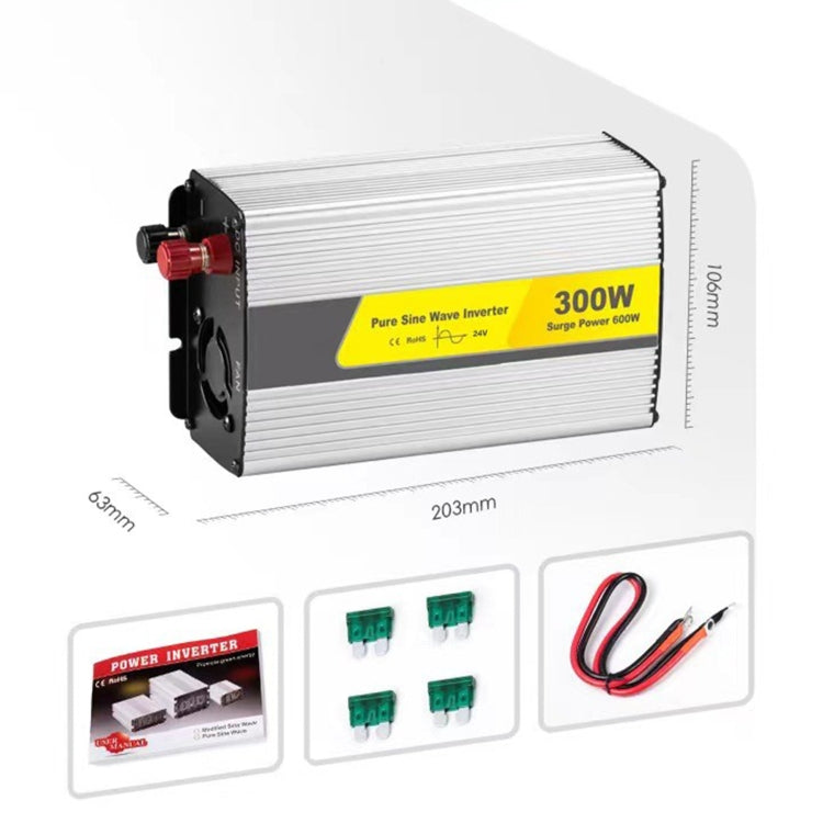 SUVPR DY-LG300S 300W DC 24V to AC 220V 50Hz Pure Sine Wave Car Power Inverter with Universal Power Socket - free shipping - PMC Jewellery - Order now!