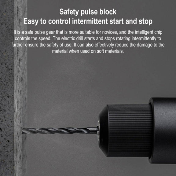 Original Xiaomi Mijia Household Brushless Smart Screen Display Electric Drill, US Plug