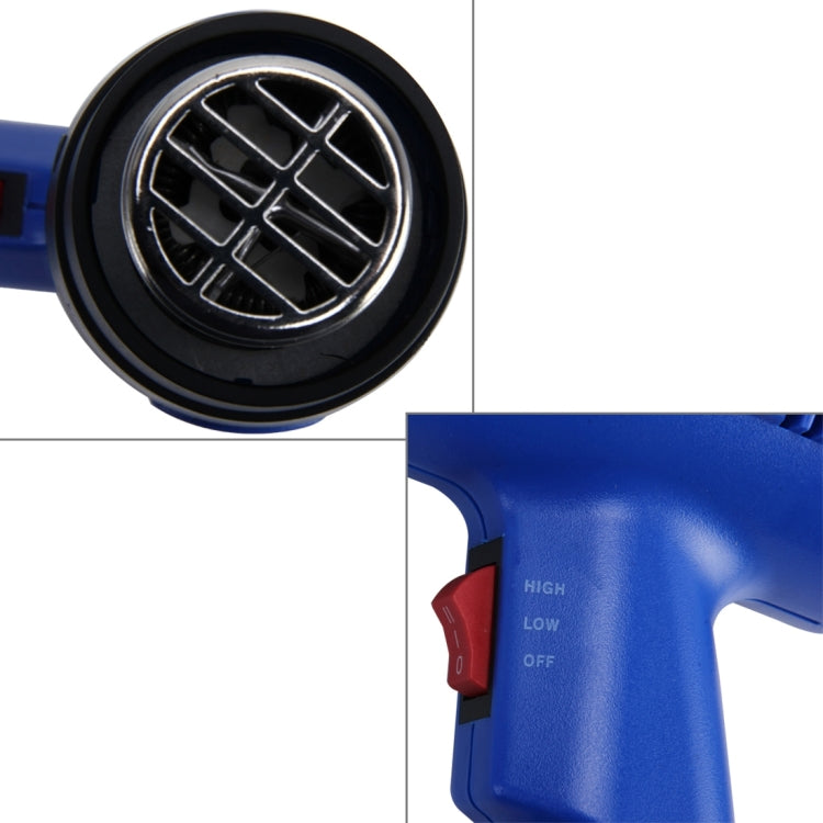 DINGGUAGUA 1800W Industrial Heavy Duty Professional Adjustable Temperature Heat Air Gun Tool (EU Plug)