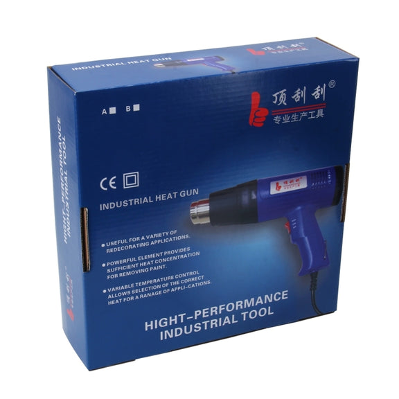 DINGGUAGUA 1800W Industrial Heavy Duty Professional Adjustable Temperature Heat Air Gun Tool (EU Plug)