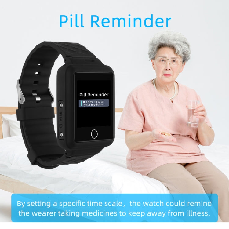 REACHFAR RF-V46-B GPS Smart Tracker WatchBand, Support SOS / Camera / Health Management / 4G LTE / Blood Pressure / Heart Rate, For North America / South America(Black) - Personal Tracker by PMC TechLife | Online Shopping South Africa | PMC TechLife