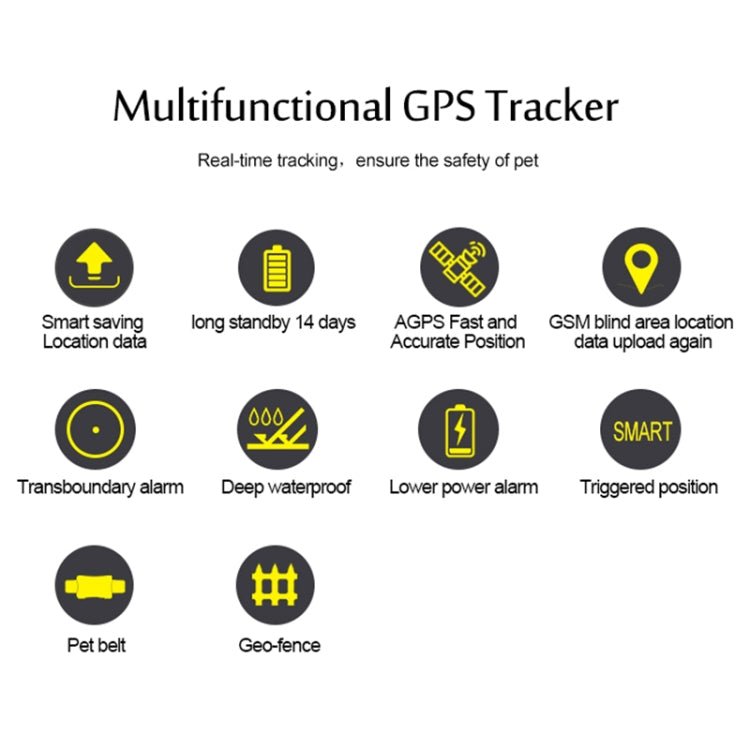TK200 2G IP67 Waterproof GPS / GPRS / GSM Personal / Goods /  Pet / Bag Locator Pet Collar Real-time Tracking Device - Pet Tracker by PMC TechLife | Online Shopping South Africa | PMC TechLife