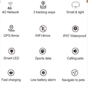 RF-V43 A Style IP67 Water-resistant GPS + LBS + WiFi Pet Locator Pet Collar Tracking Device For Asia/Europe/Africa/Australia(White)
