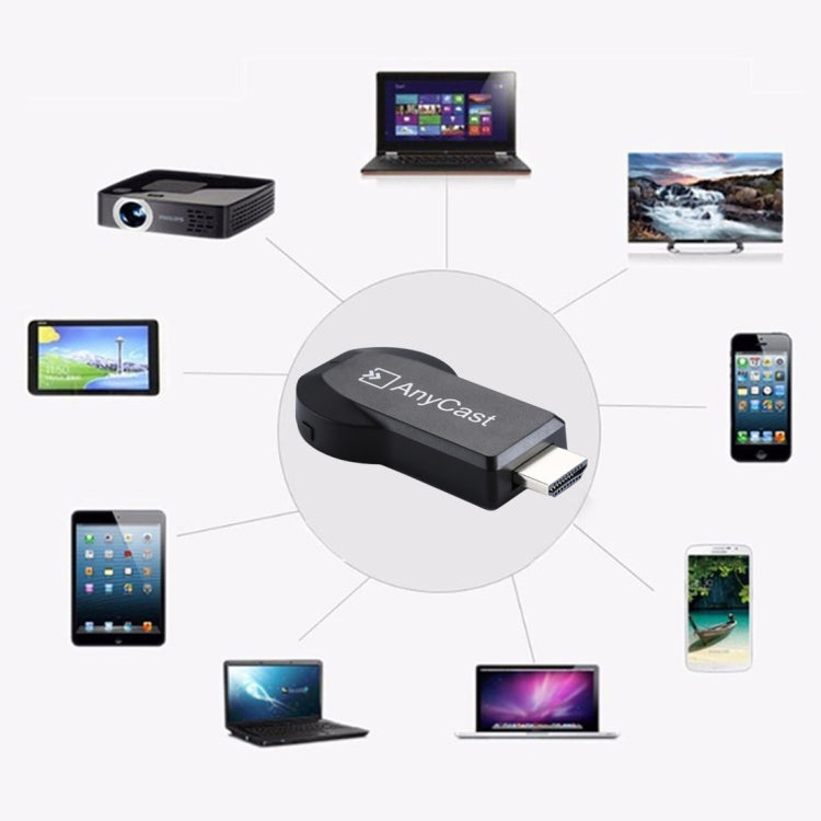 M2 Plus Wireless WiFi Display Dongle Receiver Airplay Miracast DLNA 1080P HDMI TV Stick for iPhone, Samsung, and other Android Smartphones(Black) - Wireless Display Dongle by PMC TechLife | Online Shopping South Africa | PMC TechLife